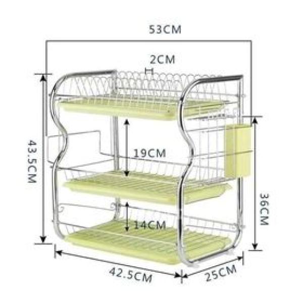 Modern design 3 tier kitchen dish drying rack