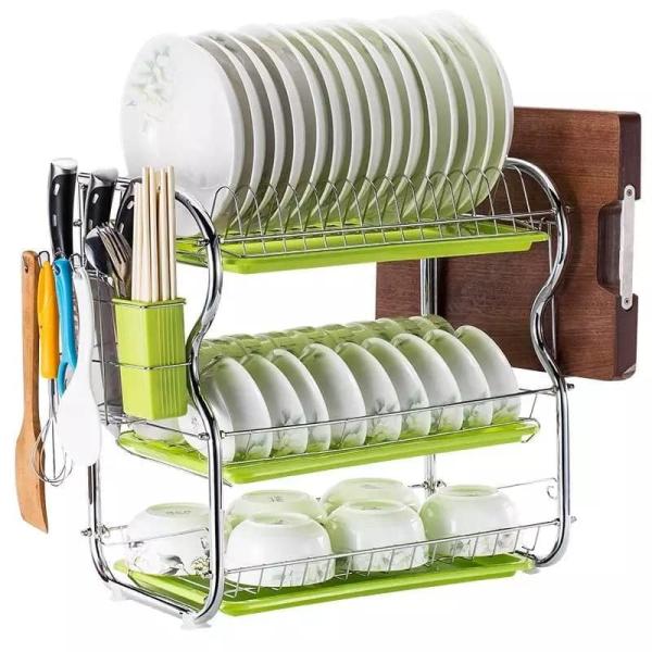 Modern design 3 tier kitchen dish drying rack