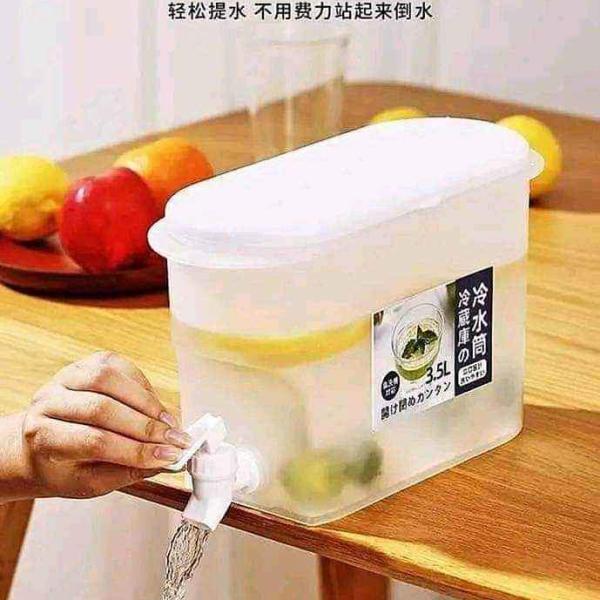 Drink Dispenser with Spigot 3.5L Leakproof Plastic Cooling Water Container