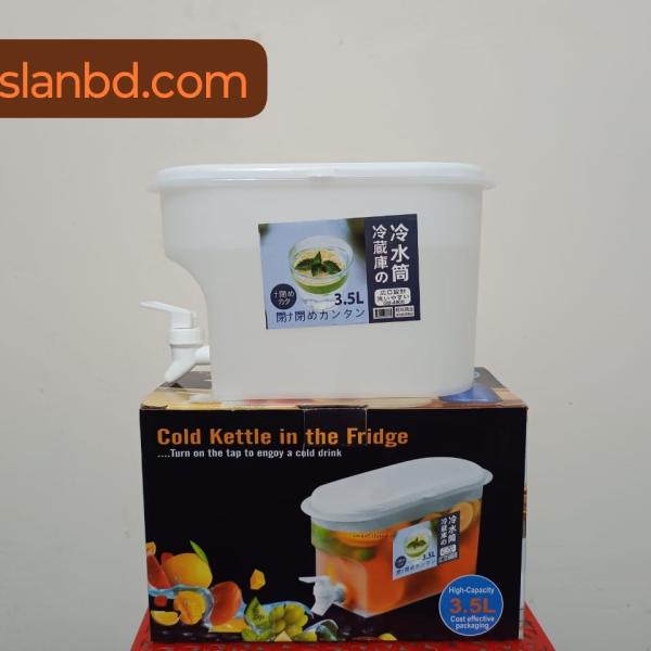 Drink Dispenser with Spigot 3.5L Leakproof Plastic Cooling Water Container