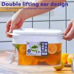 Drink Dispenser with Spigot 3.5L Leakproof Plastic Cooling Water Container